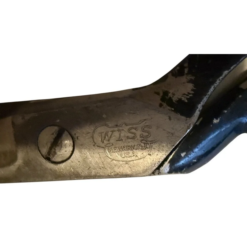 Vintage WISS Inlaid Shears Scissors Heavy Duty Steel Forged 8